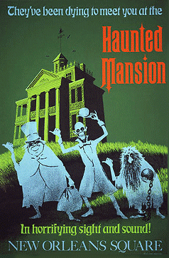 Haunted Mansion attraction poster.