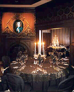 Haunted Mansion Dinner in the stretching room