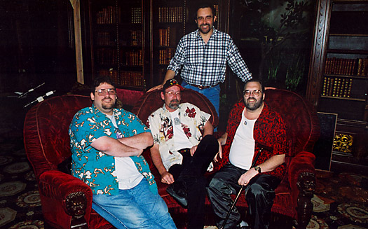 DoomBuggies staff visit the soundstage of Disney's Haunted Mansion film.