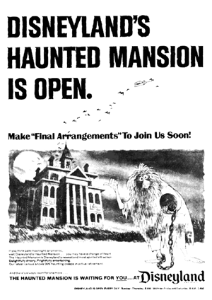 Haunted Mansion is NOW OPEN ad