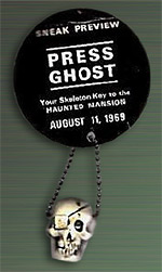 Haunted Mansion pre-opening press pass