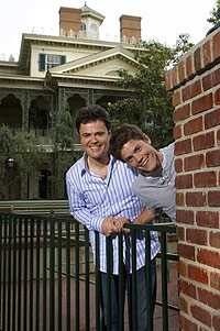 Donny Osmond and son at Disneyland