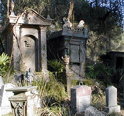 Haunted Mansion movie graveyard set