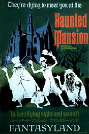 Disneyland Tokyo Haunted Mansion attraction poster
