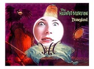Souvenir Disneyland Haunted Mansion postcard